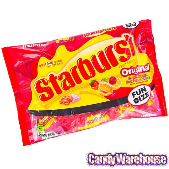 Starburst Fruit Chews Candy Fun Size Packs - Original: 30-Piece Bag ...