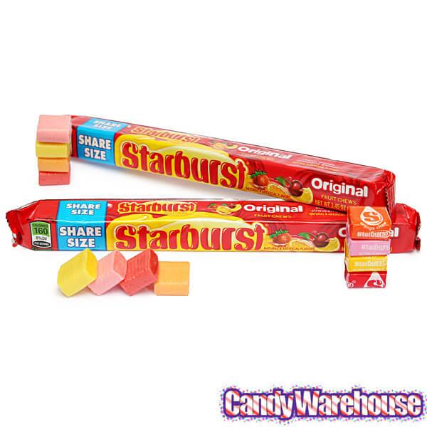 Starburst Fruit Chews King Size Candy Packs - Original: 24-Piece Box - Candy Warehouse