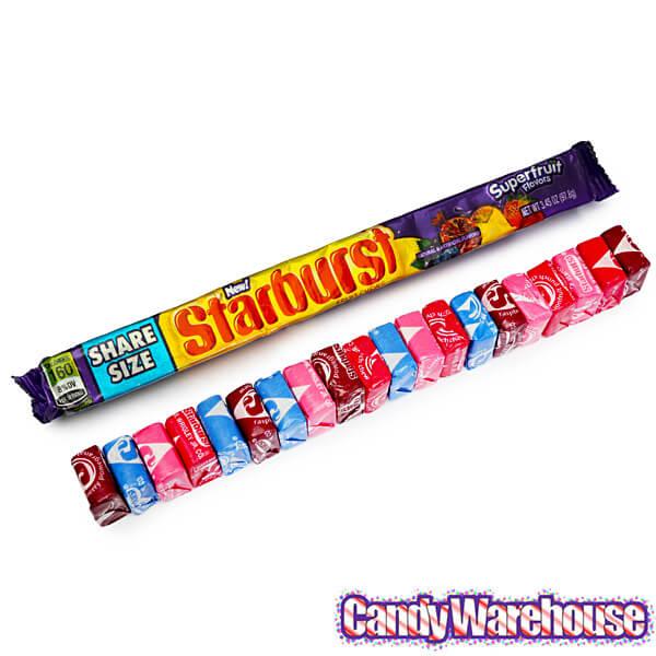 Starburst Fruit Chews King Size Candy Packs - Superfruit: 24-Piece Box - Candy Warehouse