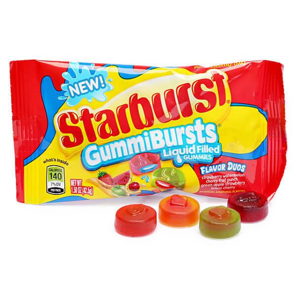 Starburst GummiBursts Liquid Filled Gummies Packs - Flavor Duos: 24-Piece Box - Candy Warehouse