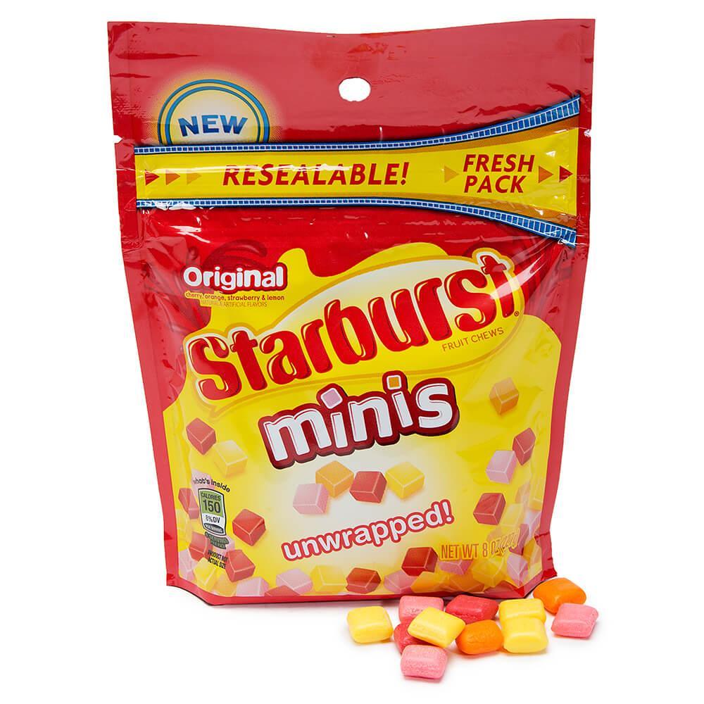 Starburst Minis Fruit Chews Candy - Original: 8-Ounce Bag - Candy Warehouse