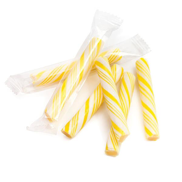 Sticklettes Petite Candy Sticks - Lemon: 150-Piece Tub - Candy Warehouse