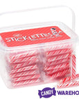 Sticklettes Petite Candy Sticks - Peppermint: 150-Piece Tub - Candy Warehouse