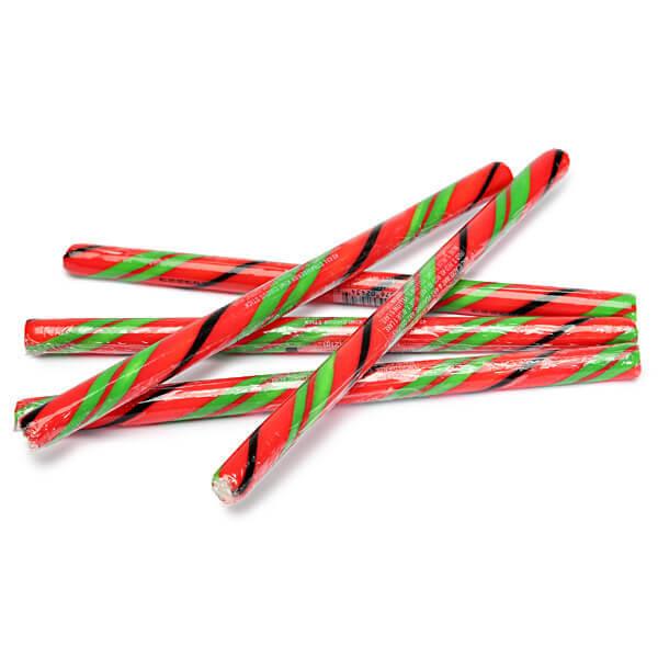 Strawberry Kiwi Hard Candy Sticks: 100-Piece Box - Candy Warehouse