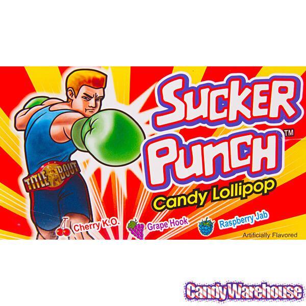 Sucker Punch Candy Lollipops: 12-Piece Box - Candy Warehouse