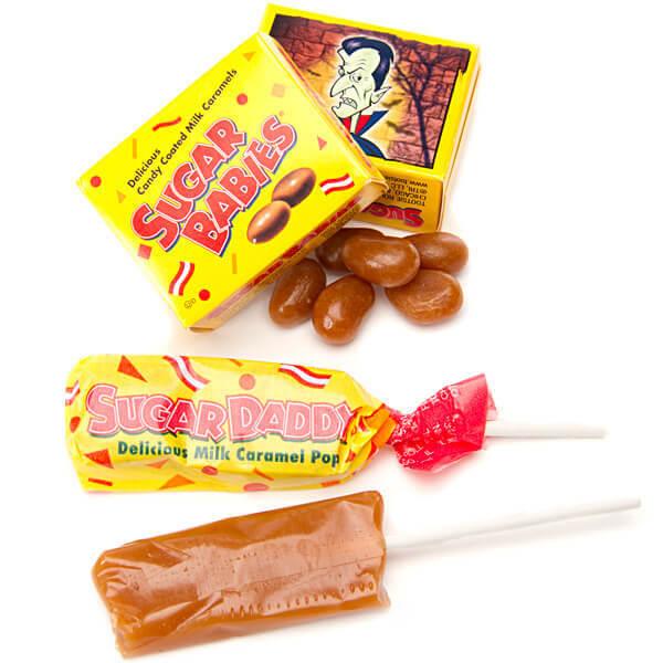 Sugar Babies and Sugar Daddy Candy Snack Size Pack Combo: 40-Piece Bag - Candy Warehouse