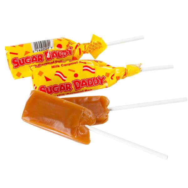 Sugar Daddy Caramel Pops: 48-Piece Box - Candy Warehouse