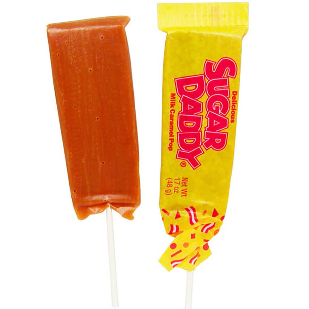 Sugar Daddy Caramel Pops - Large: 24-Piece Box - Candy Warehouse