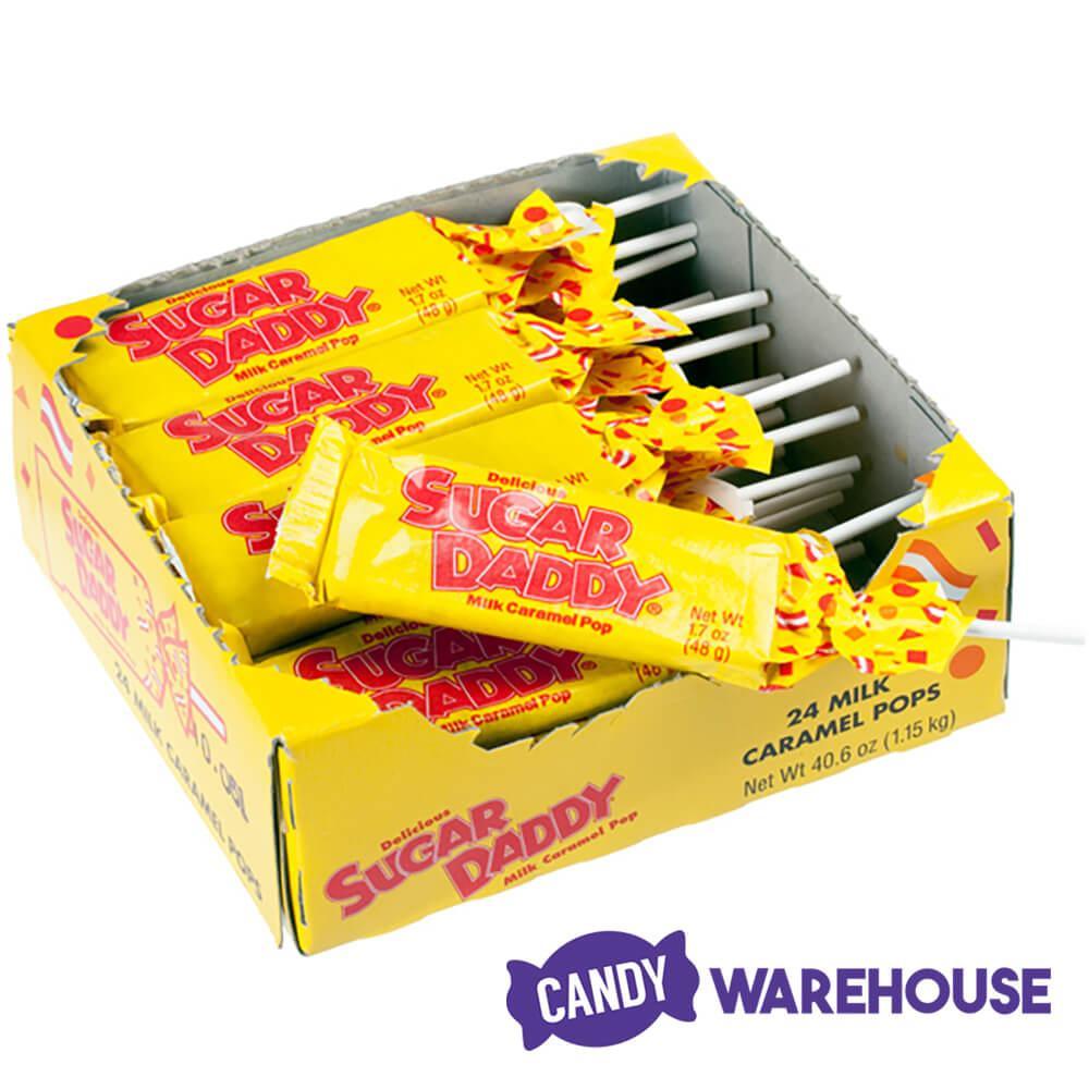 Sugar Daddy Caramel Pops - Large: 24-Piece Box - Candy Warehouse