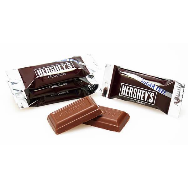 Sugar Free Hershey's Milk Chocolate Miniature Candy Bars: 120-Piece Box - Candy Warehouse