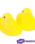 Sugar Free Peeps Yellow Marshmallow Chicks 3-Piece Packs: 12-Piece Case - Candy Warehouse