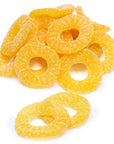 Sugared Gummy Pineapple Rings Candy: 1KG Bag - Candy Warehouse