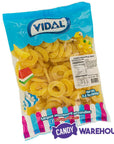 Sugared Gummy Pineapple Rings Candy: 1KG Bag - Candy Warehouse