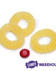 Sugared Gummy Pineapple Rings Candy: 1KG Bag - Candy Warehouse