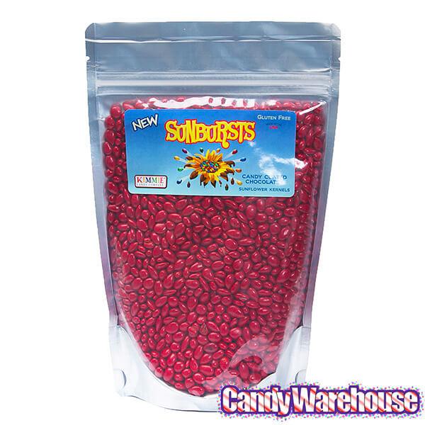 Sunbursts Chocolate Sunflower Seeds - Red: 1LB Bag - Candy Warehouse