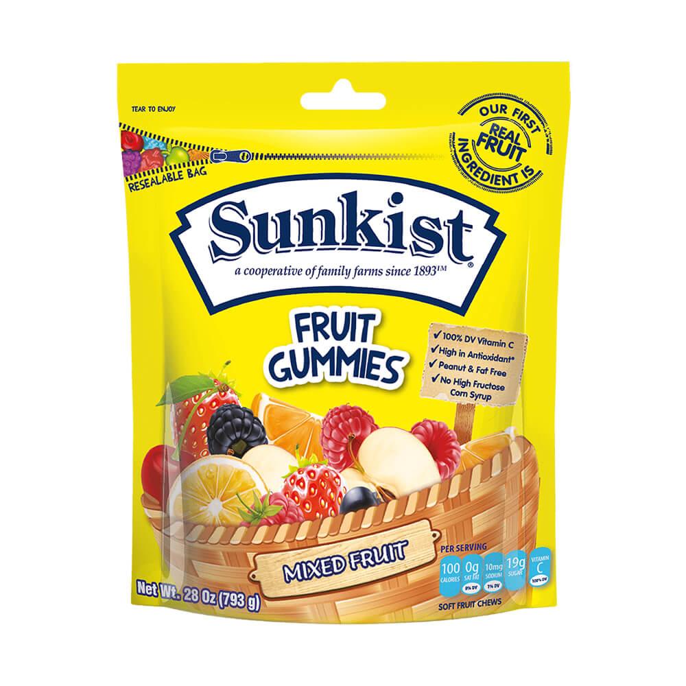 Sunkist® Fruit Gummies - Mixed Fruit: 28-Ounce Bag | Candy Warehouse