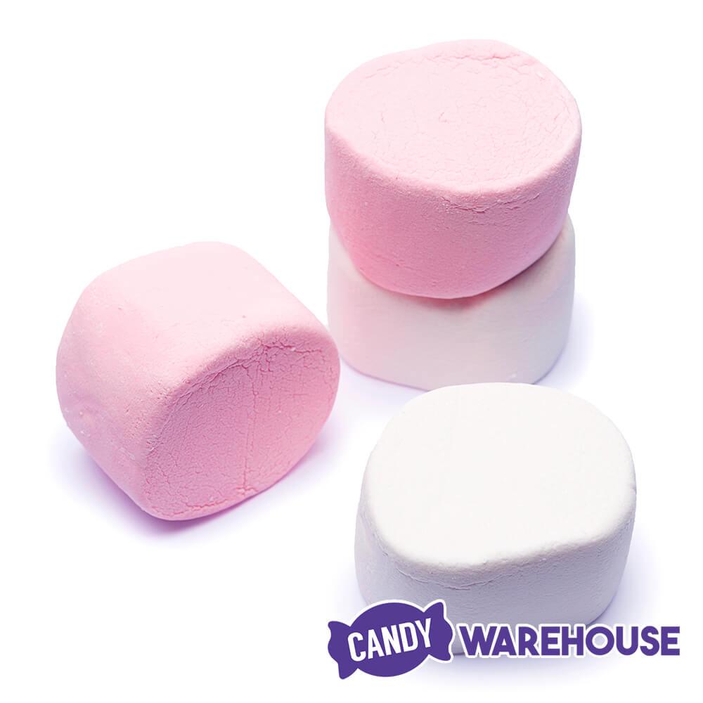 Super Giant Pink &amp; White Marshmallows: 25-Piece Bag - Candy Warehouse