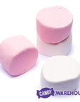 Super Giant Pink & White Marshmallows: 25-Piece Bag - Candy Warehouse