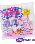 Super Giant Pink & White Marshmallows: 25-Piece Bag - Candy Warehouse