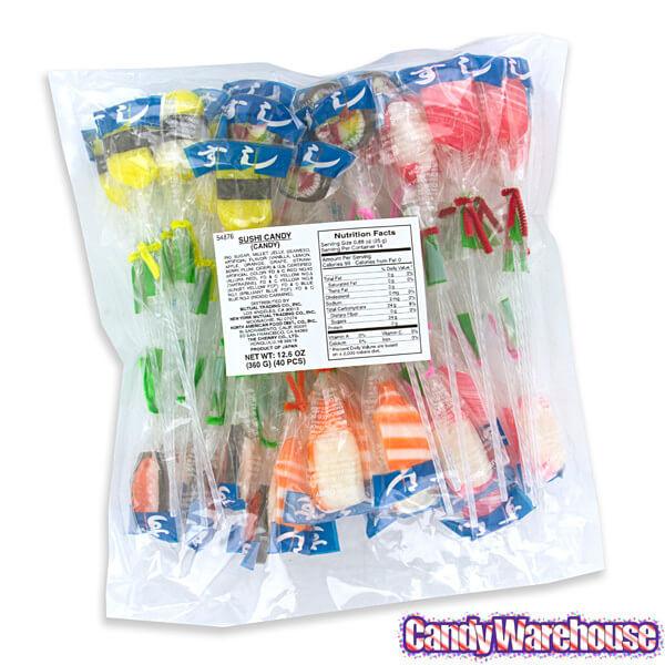 Sushi Candy Pops: 40-Piece Bag - Candy Warehouse