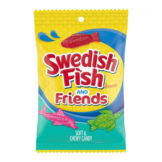 Swedish Fish and Friends Candy: 8-Ounce Bag | Candy Warehouse