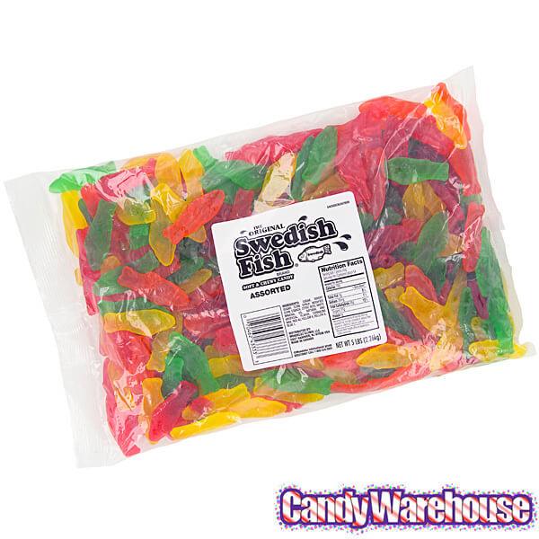 Swedish Fish Candy - Assorted: 5LB Bag - Candy Warehouse