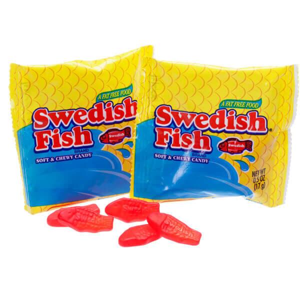 Swedish Fish Candy Treat Size Packs: 5LB Bag - Candy Warehouse