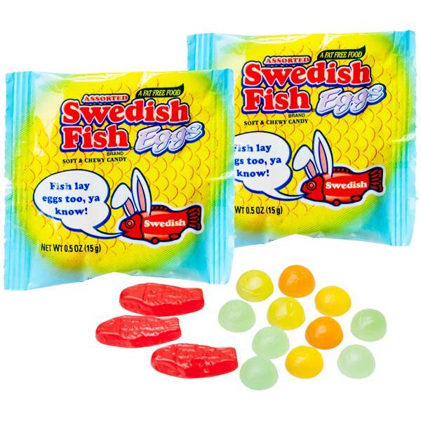 Swedish Fish Eggs Candy Packs: 18-Piece Bag - Candy Warehouse