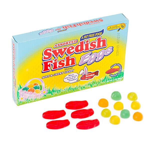 Swedish Fish Eggs Theater Packs: 12-Piece Box - Candy Warehouse