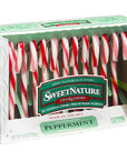 Sweet Nature Candy Canes - Peppermint: 12-Piece Box - Candy Warehouse