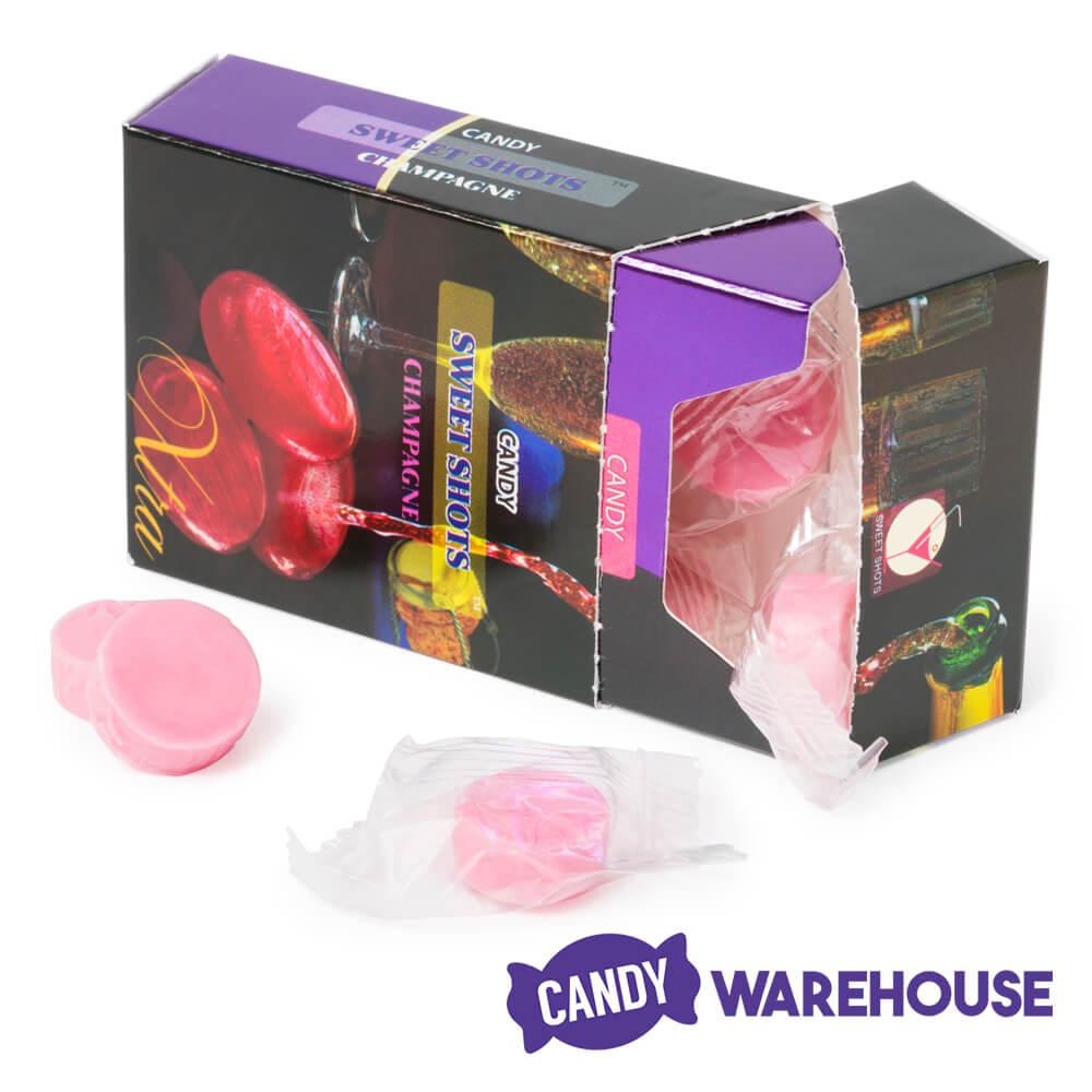 Sweet Shots Champagne Hard Candy - 7-Piece Box - Candy Warehouse