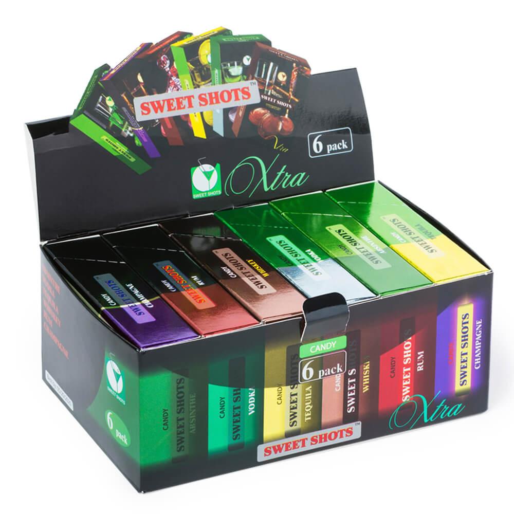 Sweet Shots Hard Candy Packs-6 Piece Gift Box - Candy Warehouse