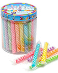 Sweet Spindles Mini Hard Candy Sticks - Assorted: 50-Piece Jar - Candy Warehouse