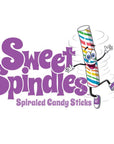 Sweet Spindles Mini Hard Candy Sticks - Assorted: 50-Piece Jar - Candy Warehouse