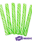 Sweet Spindles Mini Hard Candy Sticks - Lime: 50-Piece Jar - Candy Warehouse