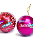 SweeTarts and Nerds Candy Tin Christmas Ornaments: 12-Piece Box