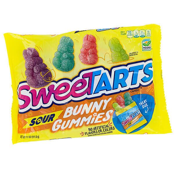 SweeTarts Sour Bunny Gummies Fun Size Packs: 12-Piece Bag - Candy Warehouse