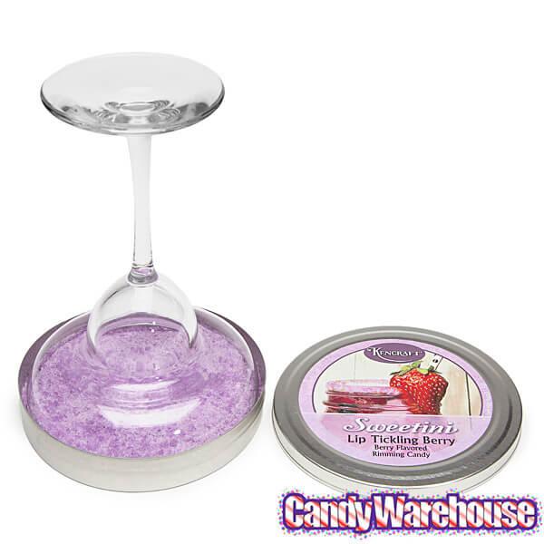 Sweetini Cocktail Rim Sugar - Berry: 4-Ounce Tin - Candy Warehouse