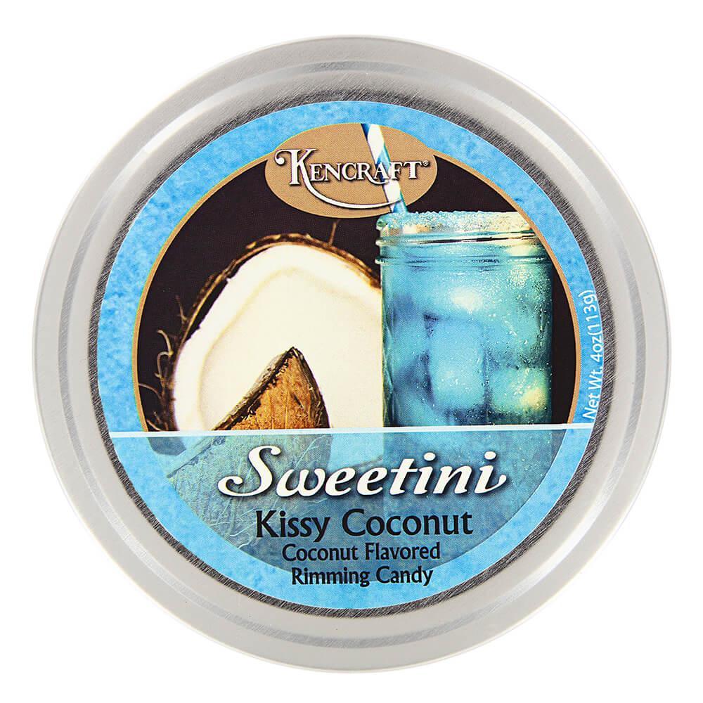 Sweetini Cocktail Rim Sugar - Coconut: 4-Ounce Tin - Candy Warehouse