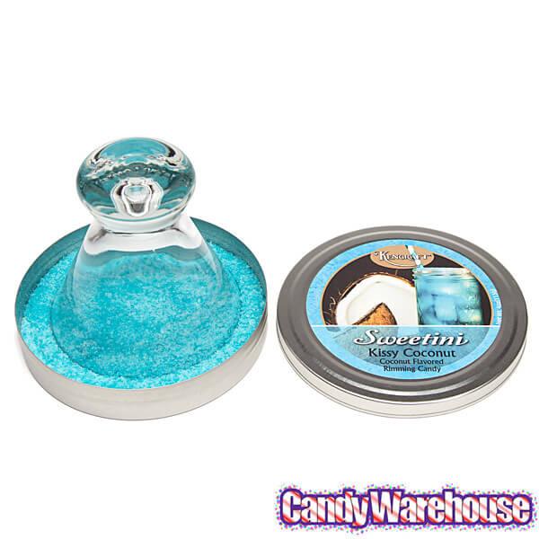 Sweetini Cocktail Rim Sugar - Coconut: 4-Ounce Tin - Candy Warehouse