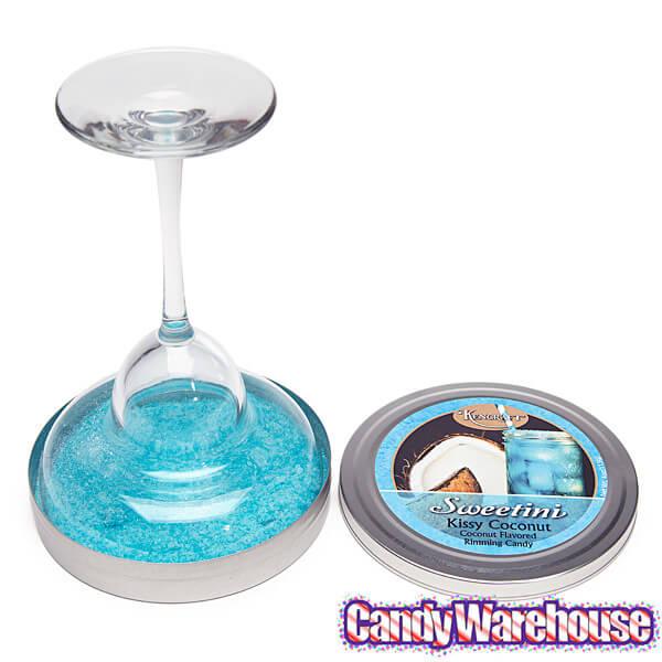 Sweetini Cocktail Rim Sugar - Coconut: 4-Ounce Tin - Candy Warehouse