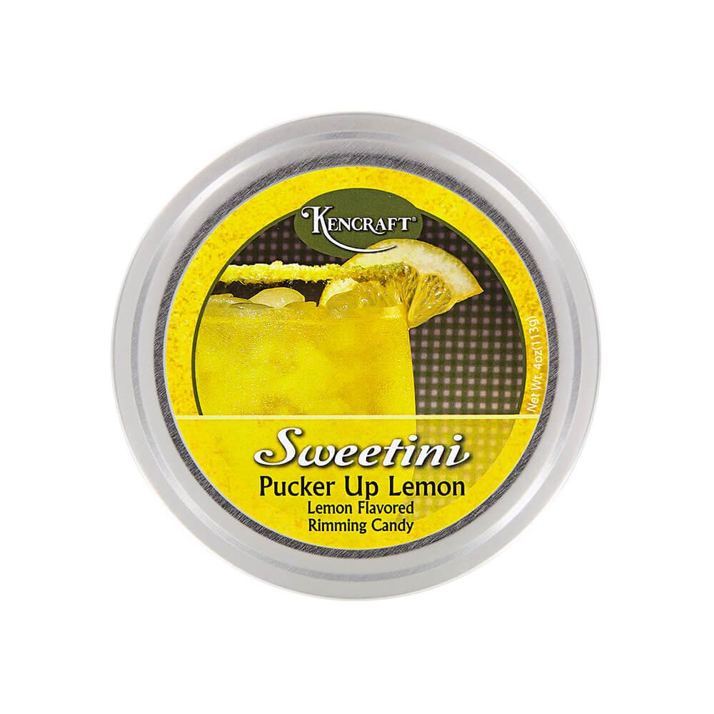 Sweetini Cocktail Rim Sugar - Lemon: 4-Ounce Tin - Candy Warehouse