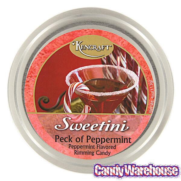 Sweetini Cocktail Rim Sugar - Peppermint: 4-Ounce Tin