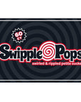 Swipple Pops Petite Swirl Ripple Lollipops - Black Cherry: 60-Piece Tub - Candy Warehouse