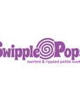 Swipple Pops Petite Swirl Ripple Lollipops - Black Cherry: 60-Piece Tub - Candy Warehouse