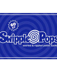 Swipple Pops Petite Swirl Ripple Lollipops - Blue Raspberry: 60-Piece Tub - Candy Warehouse