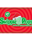 Swipple Pops Petite Swirl Ripple Lollipops - Christmas Cherry: 60-Piece Tub