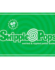 Swipple Pops Petite Swirl Ripple Lollipops - Green Lime: 60-Piece Tub - Candy Warehouse