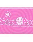 Swipple Pops Petite Swirl Ripple Lollipops - Pink Strawberry: 60-Piece Tub - Candy Warehouse