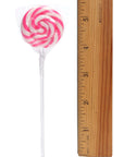 Swipple Pops Petite Swirl Ripple Lollipops - Pink Strawberry: 60-Piece Tub - Candy Warehouse